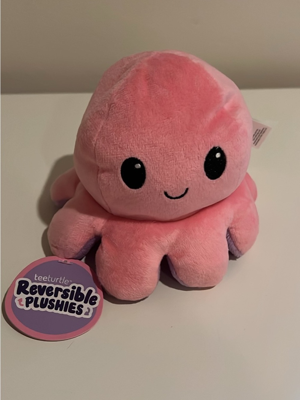 Reversible Plushies Pink Octopus Plush Toy